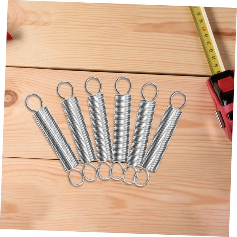Unomor 20Pcs Stainless Steel Compression Springs Hook Ends 10mm Length 1mm Wire Diameter - Image 4